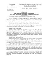 Tài liệu họp thẩm định Nghị định quy định chức năng, nhiệm vụ, quyền hạn, cơ cấu tổ chức của Bộ NN&PTNT