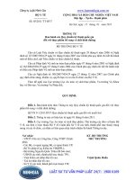 Thông tư số: 05 2011 TT-BYT ban hành các Quy chuẩn kỹ thuật quốc gia đối với thực phẩm bổ sung vi chất dinh duỡng năm 2011.