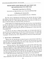 DSpace at VNU: Thành phần lipit trong dầu hạt thực vật họ Sapindaceace của Việt Nam