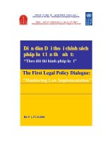 Hội nghị lần thứ nhất đối thoại chính sách pháp luật 