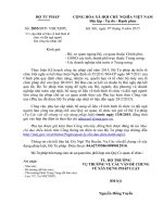 Công văn về việc cập nhật số liệu về tình hình tổ chức và đội ngũ người làm công tác pháp chế tính đến ngày 31 07 2015 Cong van so 2855