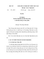 Hồ sơ dự thảo Nghị định của Chính phủ quy định về tăng cường vi chất dinh dưỡng vào thực phẩm Du thao To trinh