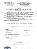 Thông tư số: 32 2014 TT-BGDĐT Quy định về chương trình bồi dưỡng nghiệp vụ cộng tác viên thanh tra giáo dục năm 2014.