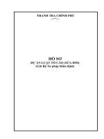 Tài liệu họp tư vấn thẩm định dự án Luật Tố cáo