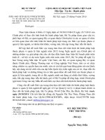 Đề xuất lĩnh vực trọng tâm theo dõi tình hình thi hành pháp luật thuộc phạm vi quản lý liên ngành năm 2015 Cong van 4043 BTP