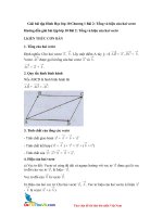 Giai bai tap hinh hoc lop 10 chuong 1 bai 2 tong va hieu cua hai vecto