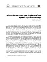 DSpace at VNU: Thế giới tâm linh trong sáng tác của Nguyễn Du – Một biểu hiện của văn hoá Việt