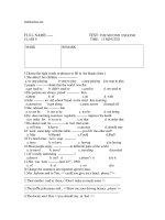 de kiem tra 1 tiet tieng anh 8 78921