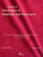 DSpace at VNU: Wave velocity formulas to evaluate elastic constants of soft biological tissues