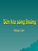 Tuần 4. Đọc thêm: Bên kia sông Đuống. Dọn về làng