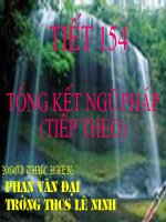 Bài 30. Tổng kết về ngữ pháp (tiếp theo)