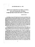 DSpace at VNU: Một vài suy nghĩ về sự dao động lý tưởng, sự sa sút về đạo đức, lối sống ở một bộ phận thanh niên nước ta hiện nay