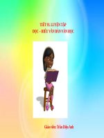 Tuần 23. Luyện tập đọc - hiểu văn bản văn học