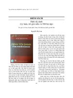 DSpace at VNU: Định tội danh (Lý luận, lời giải mẫu và 500 bài tập) Tác giả: Lê Cảm, Trịnh Quốc Toản, Nxb Đại học Quốc gia Hà Nội