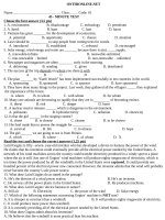 de kiem tra 45 phut mon tieng anh 39787