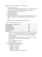 CÂN BẰNG vật CHẤT và NĂNG LƯỢNG 