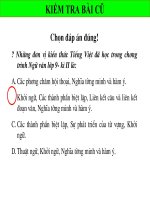 Bài 27. Ôn tập phần Tiếng Việt (Khởi ngữ, Các thành phần biệt lập,...)
