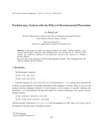 DSpace at VNU: Predator-prey System with the Effect of Environmental Fluctuation