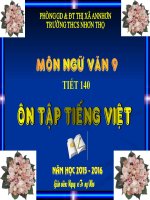 Bài 27. Ôn tập phần Tiếng Việt (Khởi ngữ, Các thành phần biệt lập,...)