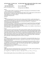 De thi HSG mon Hoa Hoc lop 12 so Giao duc va Dao tao Ha Tinh nam 2017