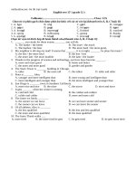 de kiem tra 15 phut tieng anh 12 61228