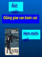 Tuần 28. Ông già và biển cả