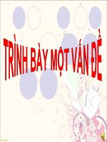 Tuần 16. Trình bày một vấn đề