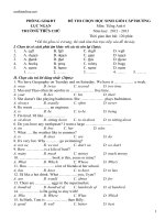 de thi chon hsg cap truong tieng anh 6 co dap an 84610