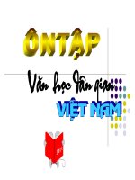 Tuần 11. Ôn tập văn học dân gian Việt Nam