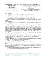 De thi HSG mon Hoa Lop 9 huyen Nga Son   Thanh Hoa nam hoc 2016   2017