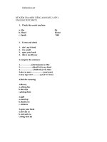 de kiem tra 15 phut tieng anh lop 6 45191