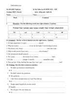 de kiem tra 45 phut tieng anh 10 tinh nghe an 89037