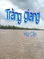 Tuần 22. Tràng giang