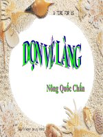 Tuần 12. Đọc thêm: Dọn về làng