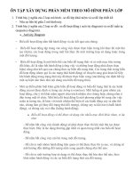 ÔN tập xây DỰNG PHẦN mềm THEO mô HÌNH PHÂN lớp 