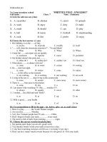 de kiem tra 15 phut tieng anh 7 lan 2 85631