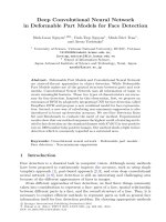 Deep convolutional neural network in Deformable part models for face detection