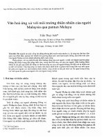 DSpace at VNU: Văn hoá ứng xử với môi trường thiên nhiên của người Malaysia qua pantun Melayu