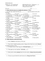 de kiem tra hkii tieng anh 8 thcs tran phu 2011 2012 6387