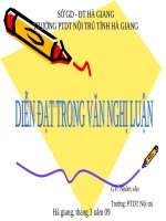 Tuần 28. Diễn đạt trong văn nghị luận