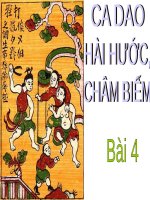 Tuần 9. Ca dao hài hước, châm biếm