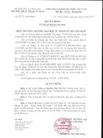 Quyết định về việc bổ nhiệm Tiến sĩ Nguyễn Thị Tứ, Phó Trưởng khoa Tâm lý học giữ chức vụ Trưởng khoa Tâm lý học Trường Đại học Sư phạm Tp. HCM, tiếp tục nhiệm kỳ 2015 - 2020