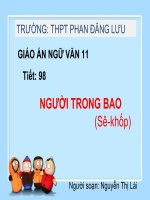 Tuần 27. Người trong bao