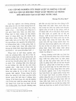 DSpace at VNU: Các cấp độ nghiên cứu pháp luật và những vấn đề đặt ra cho xã hội học pháp luật trong lộ trình đổi mới đào tạo luật học nước nhà