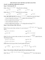 Đề cương giải tích lớp 12 học kỳ 1