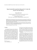 DSpace at VNU: Quan hệ giữa đẩy mạnh hội nhập quốc tế và bảo tồn bản sắc văn hóa dân tộc