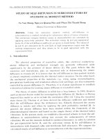 DSpace at VNU: Study of self-diffusion in semiconductors by statistical moment method