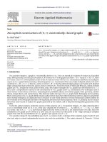 DSpace at VNU: An explicit construction of (3, t)-existentially closed graphs
