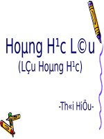 Tuần 17. Đọc thêm: Lầu Hoàng Hạc (Hoàng Hạc lâu)