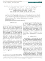 DSpace at VNU: Synthesis and characterization of structural, textural and catalytic properties of several AB 2O 4 (A = Zn 2+ (Cu 2+); B = Al 3+, Cr 3+) nanospinels